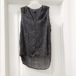 Black and white blouse